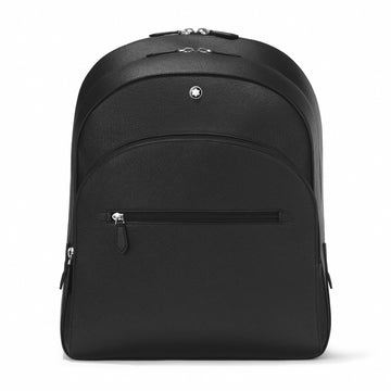 Large backpack with 3 compartments made of sartorial leather.